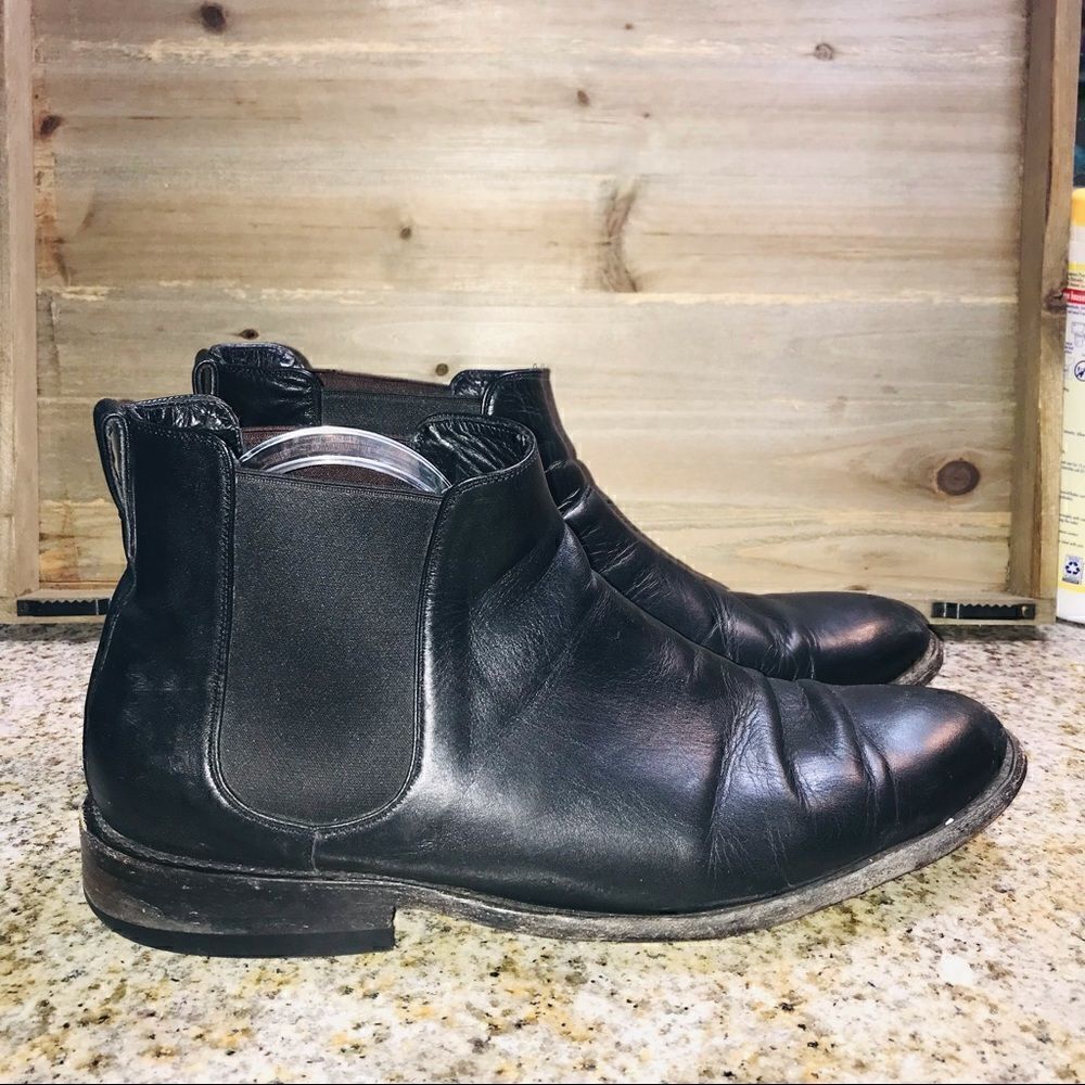 ✅Nisolo Black Leather Chelsea Boots